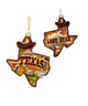 Glass Texas Ornament