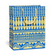 Geometric Blue Large Gift Bag