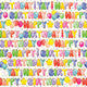 Balloon Letters Gift Wrap - Roll