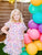 Girls Heart Foil Cake Birthday Dress
