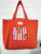Striped Jaguar Large Quilted Tote Bag – Handmade, Reversible