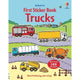 First Sticker Book Trucks : Usborne