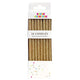 Tall Solid Gold Glitter 16 Candles Set