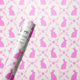 Bunny Meadow Pink Wrapping Paper Roll