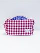 Pi Phi Sorority Gingham Quilted Makeup Bag
