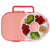 Pink Gobe Kids 2-in-1 Lunchbox with Small Snack Spinner Flip