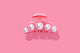 Pink Acrylic + Pearl Claw Clip -