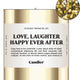 Love, Laughter Candle (Wedding)