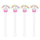 Happy Birthday Sprinkle Cupcake Acrylic Stir Sticks