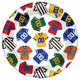 Game Day 8" Round Paper Plates 8 Ct Football