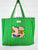 Pink Butterfly Print Quilted Tote Bag | Large Travel Bag |