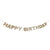 Happy Birthday Gold Reusable Banner