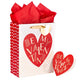 13" Large Valentine's Day Gift Bag set - Be My Valentine