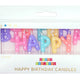 Happy Birthday Pastel Dotted Letter Candle Set