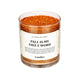 Fall F Word Candle