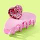 Pink Heart Confetti Clip