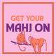Monkey Mahjong Cocktail Napkin