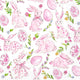 Pink Bunny Floral Rosanne Beck Paper Lunch Napkins 20 Ct