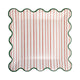 Cookie Dinner Striped Plate
