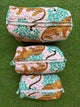 Tiger Print Cotton Bag Quilted Bag Cosmetic Bag Toiletry Bag