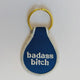 Badass Bitch Embroidered Key Tag