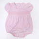 Pink Essentials Solid Smocked Bubble -