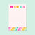 Rainbow Stripes Notepad