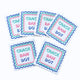 Mahjong Cocktail Napkins - 50-Pack | 5'' X 5'' Folded Mahjongg Luxury, Linen-Feel, Disposable Drink Napkins| Eco-Friendly, Super Absorbent