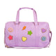 Lavender Nylon Duffel Bag w/ Assorted Patches