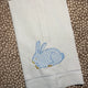 Blue Linen Bunny Towel