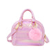 Shiny Dotted Heart Moon Handbag