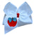 Apple of My Eye Embroidered Bow Nylon Headband