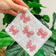 Pearl Pink Bow Beaded Zip Pouch