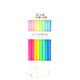 Colorful Ombre 16 Candle Set