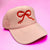 Love Bow Trucker Hat | Soft Pink