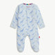 Blue Jolie Giraffe Organic Cotton Mag Footie