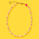 Beaded Necklace - Clear + Multi-Colored Beads - Lanie