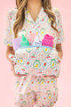 Quilted Cosmetic Pouch with Side Handle - Fruit Cocktail