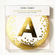 Gold Confetti Letter Banner