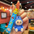 Cute Silicone Labubu Keychain Bag Pendant
