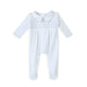 Landon's Classics Smocked Footie - Light Blue