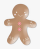 Gingerbread Man Shaped Paper Plate
