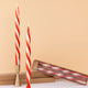 Red Stripe Twist Candles