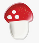 Botanical Christmas Mushroom Shaped Paper Plate