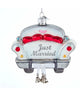 "Just Married" Car Ornament