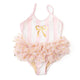 1pc - Skirted - Blush Bow Stripe