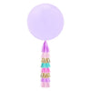 36" Jumbo Solid Balloon & Tassel Tail w/ CUSTOM MESSAGE OR LOGO