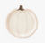 White Pumpkin Shaped Paper Plate