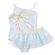 1pc & Tutu - Sequins - Blue Bow