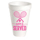 OVER SERVED STYROFOAM CUP
